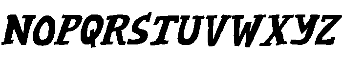 SlugSlab Bold Italic Font LOWERCASE