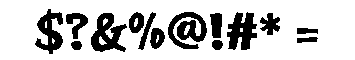 SlugSlab Bold Font OTHER CHARS