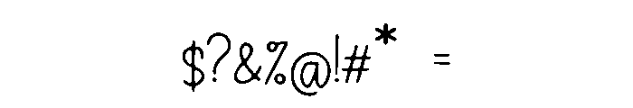 SlumberParty Font OTHER CHARS