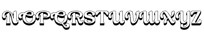 Slyzhee-3D Regular Font UPPERCASE