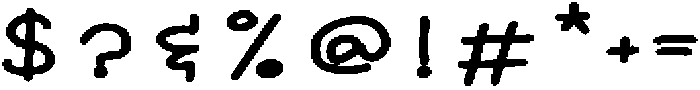 SL Magic Paw Bold otf (700) Font OTHER CHARS