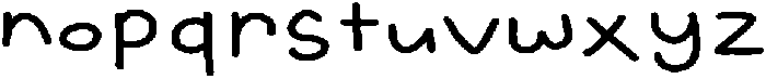 SL Magic Paw Bold otf (700) Font LOWERCASE