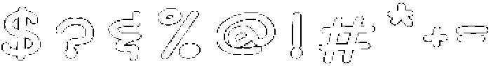 SL Magic Paw Outline Bold otf (700) Font OTHER CHARS