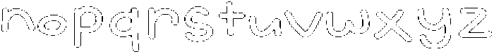 SL Magic Paw Outline Bold otf (700) Font LOWERCASE