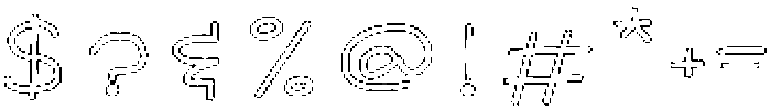 SL Magic Paw Outline Light otf (300) Font OTHER CHARS