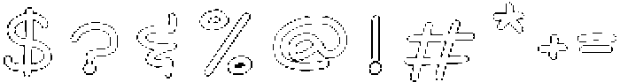 SL Magic Paw Outline Regular otf (400) Font OTHER CHARS