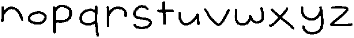 SL Magic Paw Regular otf (400) Font LOWERCASE