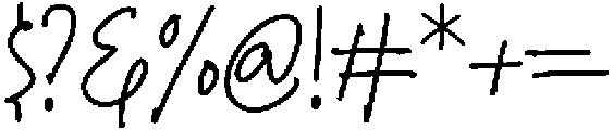 SL Signrules Regular otf (400) Font OTHER CHARS