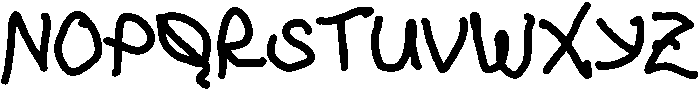 SL Wronghand Regular otf (400) Font UPPERCASE