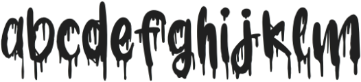 SLAYER Regular otf (400) Font LOWERCASE