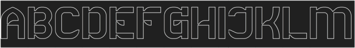 SLIDE SHOW-Hollow-Inverse otf (400) Font UPPERCASE