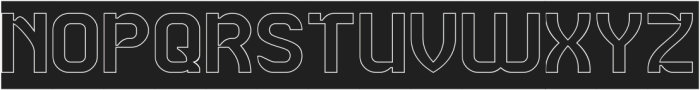 SLIDE SHOW-Hollow-Inverse otf (400) Font UPPERCASE