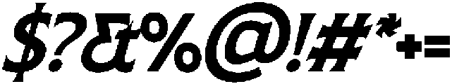 SLTF ARCILLA Bold Italic otf (700) Font OTHER CHARS
