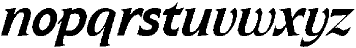 SLTF ARCILLA Bold Italic otf (700) Font LOWERCASE