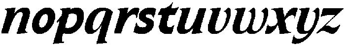 SLTF ARCILLA ExtraBold Italic otf (700) Font LOWERCASE