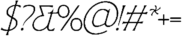 SLTF ARCILLA ExtraLight Italic otf (200) Font OTHER CHARS