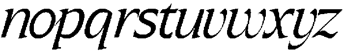 SLTF ARCILLA Italic otf (400) Font LOWERCASE