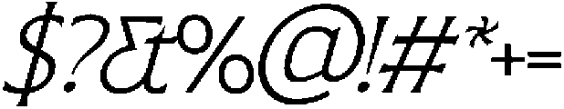 SLTF ARCILLA Light Italic otf (300) Font OTHER CHARS