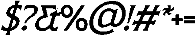 SLTF ARCILLA Medium Italic otf (500) Font OTHER CHARS