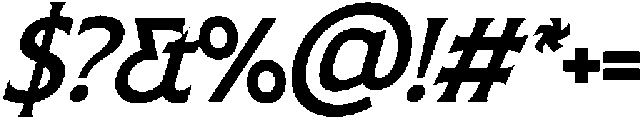 SLTF ARCILLA SemiBold Italic otf (600) Font OTHER CHARS