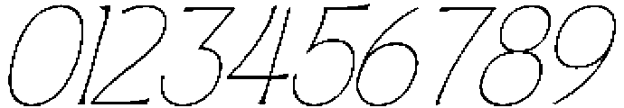 SLTF ARCILLA Thin Italic otf (100) Font OTHER CHARS