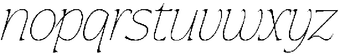 SLTF ARCILLA Thin Italic otf (100) Font LOWERCASE