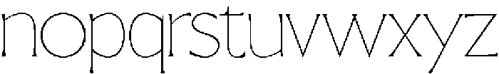 SLTF ARCILLA Thin otf (100) Font LOWERCASE