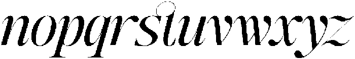 SLTF Hazel Shore Italic otf (400) Font LOWERCASE