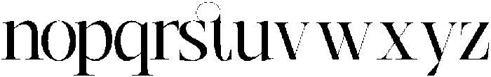 SLTF Hazel Shore Regular otf (400) Font LOWERCASE