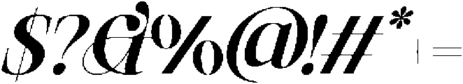 SLTF Netsera Bold Italic otf (700) Font OTHER CHARS