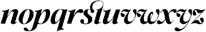 SLTF Netsera ExtraBold Italic otf (700) Font LOWERCASE