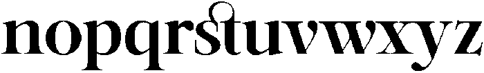 SLTF Netsera ExtraBold otf (700) Font LOWERCASE