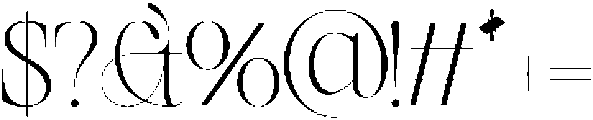SLTF Netsera ExtraLight otf (200) Font OTHER CHARS