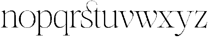 SLTF Netsera ExtraLight otf (200) Font LOWERCASE