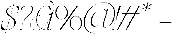 SLTF Netsera Thin Italic otf (100) Font OTHER CHARS