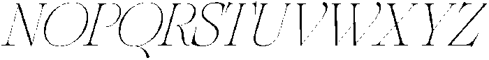 SLTF Netsera Thin Italic otf (100) Font UPPERCASE