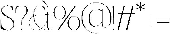 SLTF Netsera Thin otf (100) Font OTHER CHARS