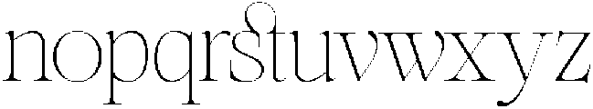 SLTF Netsera Thin otf (100) Font LOWERCASE