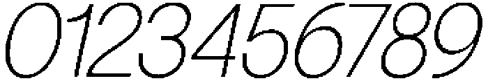 SLTF Ryecroft ExtraLight Italic otf (200) Font OTHER CHARS