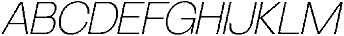 SLTF Ryecroft ExtraLight Italic otf (200) Font UPPERCASE