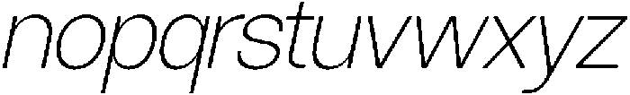SLTF Ryecroft ExtraLight Italic otf (200) Font LOWERCASE