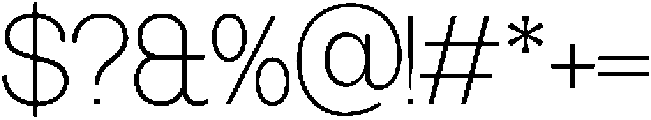 SLTF Ryecroft ExtraLight otf (200) Font OTHER CHARS