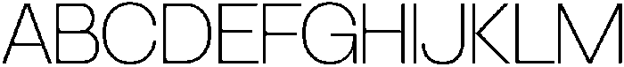SLTF Ryecroft ExtraLight otf (200) Font UPPERCASE