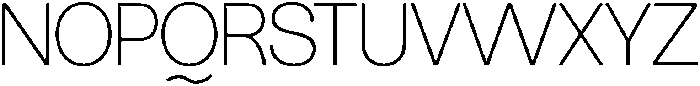 SLTF Ryecroft ExtraLight otf (200) Font UPPERCASE