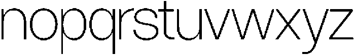 SLTF Ryecroft ExtraLight otf (200) Font LOWERCASE