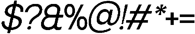 SLTF Ryecroft Italic otf (400) Font OTHER CHARS