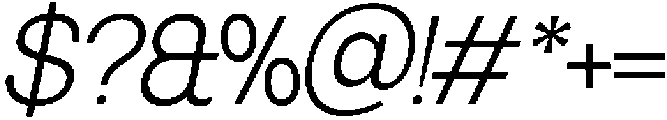 SLTF Ryecroft Light Italic otf (300) Font OTHER CHARS