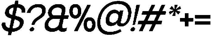 SLTF Ryecroft Medium Italic otf (500) Font OTHER CHARS