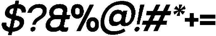 SLTF Ryecroft SemiBold Italic otf (600) Font OTHER CHARS