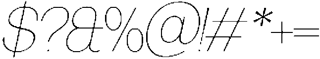 SLTF Ryecroft Thin Italic otf (100) Font OTHER CHARS